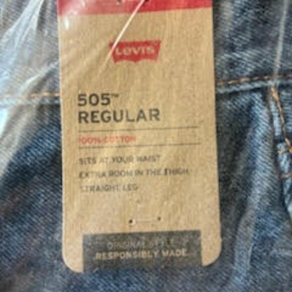 Men's Levi's 505 Regular Fit (38 x 32) - NEW - Picture 3 of 5